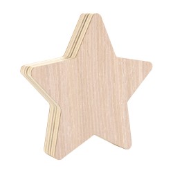 Figura Estrella Madera 14201B