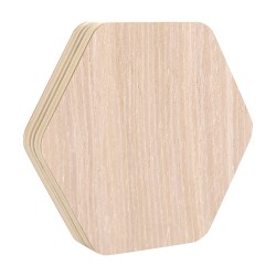 Figura Hexágono Madera 14210B