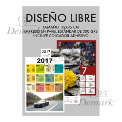 Calendario N1001 Diseño Libre Vertical