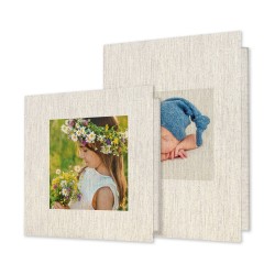 Tríptico con paspartú personalizado