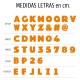 Letras y Números en Blanco 14500B