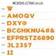 Letras y Números en Blanco 14501B