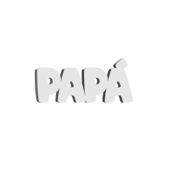 Palabra "Papá" Sin Imagen 14607B