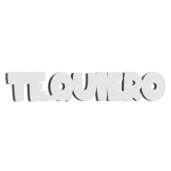 Palabra "Te Quiero" Sin Imagen 14617B