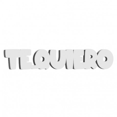 Palabra "Te Quiero" Sin Imagen 14617B