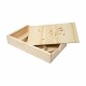 Caja Madera Álbum + Hueco Usb 931 Grabado láser