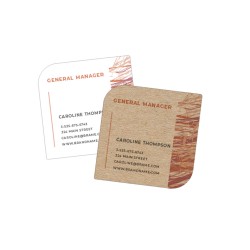 Tarjeta de Visita Cuadrada Troquelada