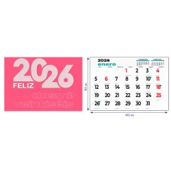 Faldilla Calendario 2025 43,5 cm