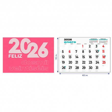 Faldilla Calendario 2025 43,5 cm