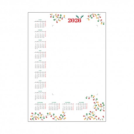 Calendario con Adhesivo CNA17 24 uds.