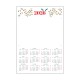 Calendario con Adhesivo CNA16 24 uds.
