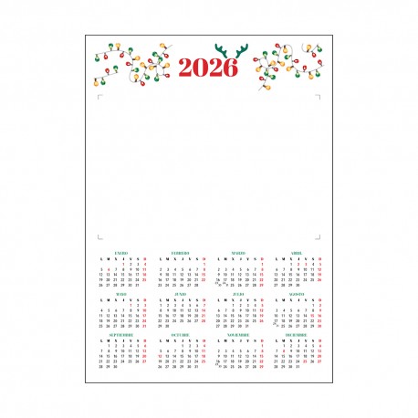 Calendario con Adhesivo CNA16 24 uds.