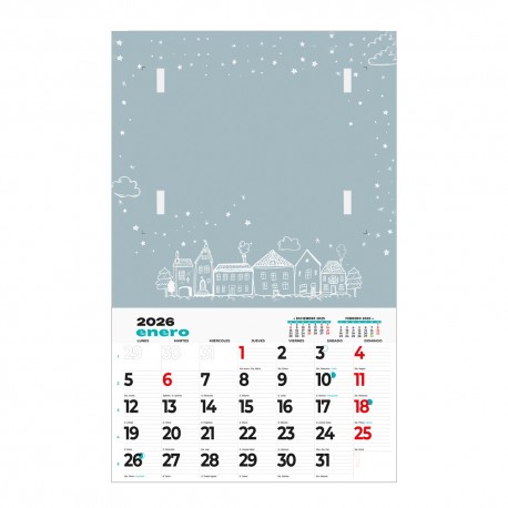Calendario con Adhesivo CNA10 6 uds.