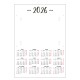 Calendario con Adhesivo CNA27 6 uds. 