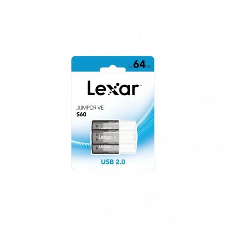 Usb Lexar 64 GB 2.0 Pack 3