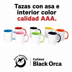 Taza AAA Interior y Asa color 12 uds. 