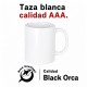 Taza Blanca Calidad Premium AAA 17270
