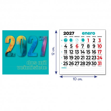 Faldilla Calendario 2026 10 cm
