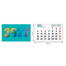Faldilla Calendario 2026 23,5 cm