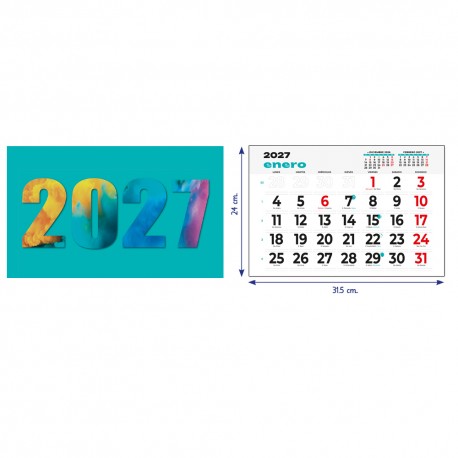 Faldilla Calendario 2027 31,5 cm