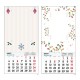 Calendario con Adhesivo CNA09 12 uds.