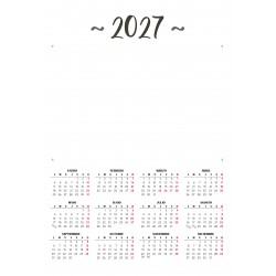 Calendario con Adhesivo CNA27 6 uds. 