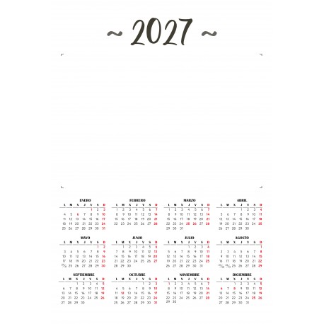 Calendario con Adhesivo CNA27 6 uds. 