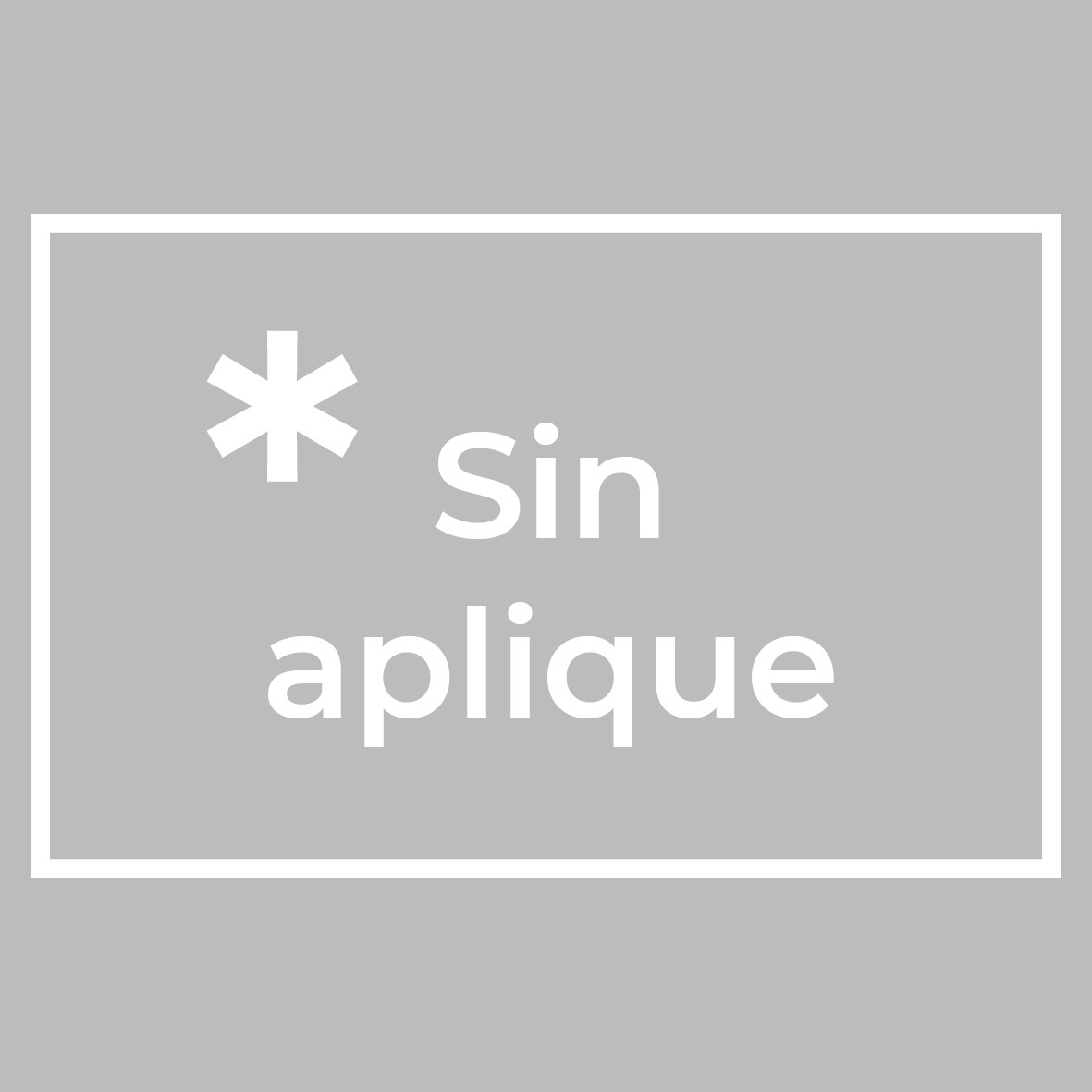Sin Aplique